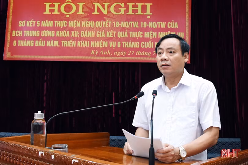 Huyện Kỳ Anh xây dựng 9 nhóm nhiệm vụ, giải pháp những tháng cuối năm