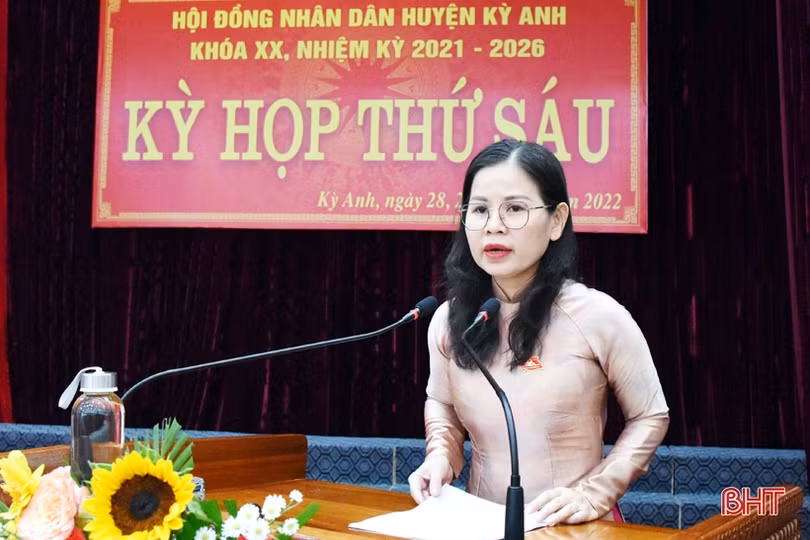 Hội đồng nhân dân huyện Kỳ Anh xem xét thông qua 7 nghị quyết quan trọng