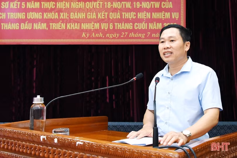 Huyện Kỳ Anh xây dựng 9 nhóm nhiệm vụ, giải pháp những tháng cuối năm