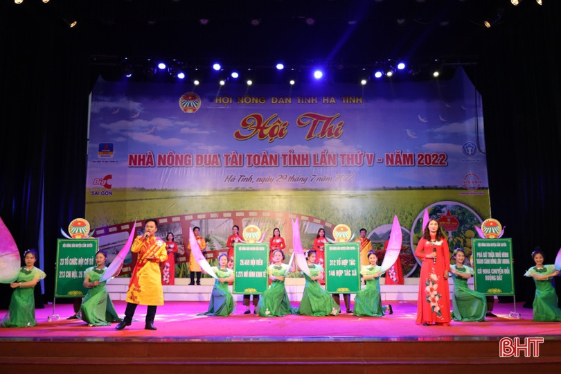 Hội Nông dân Hương Khê giành giải nhất Hội thi Nhà nông đua tài toàn tỉnh