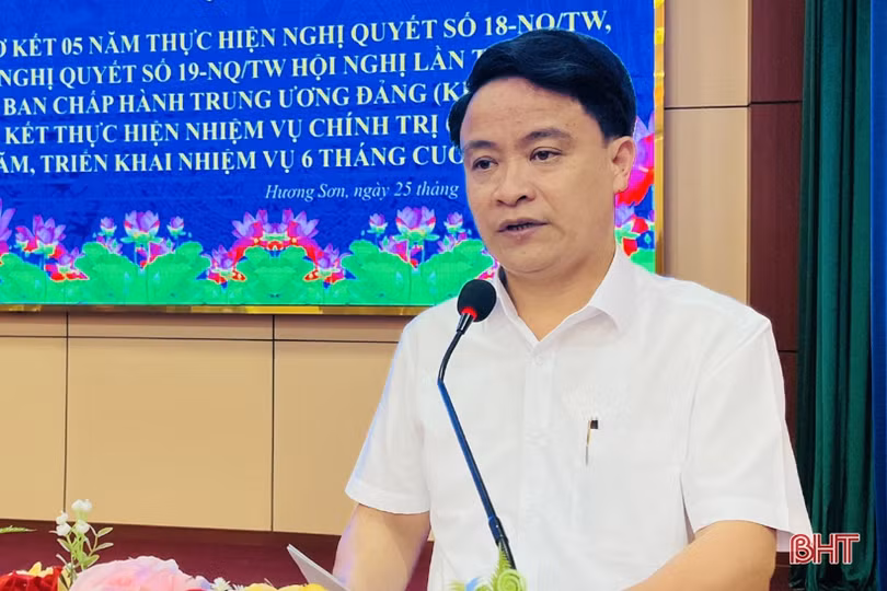 Tạo không gian phát triển đối với những xã ở Hương Sơn thực hiện sáp nhập