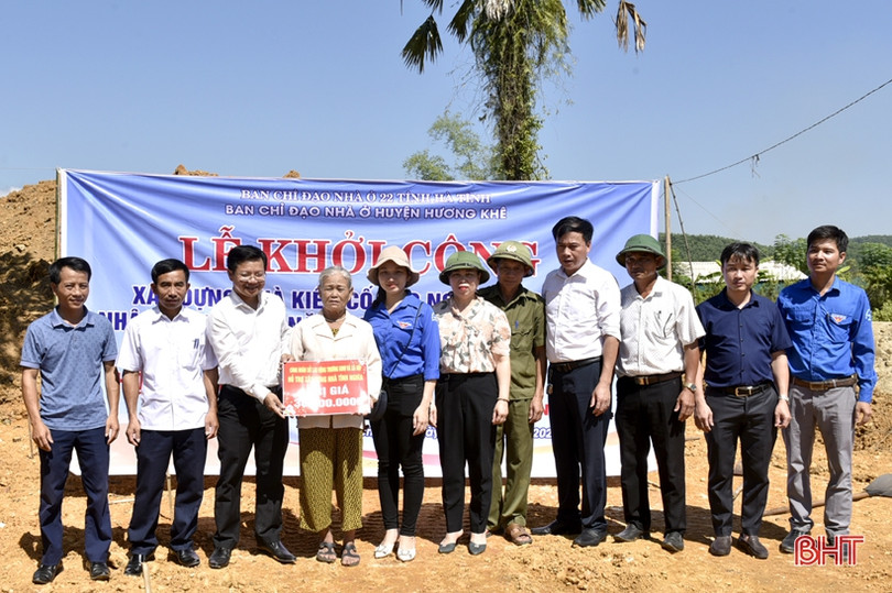 Hương Khê: Xây nhà ở mới cho đối tượng chính sách khó khăn