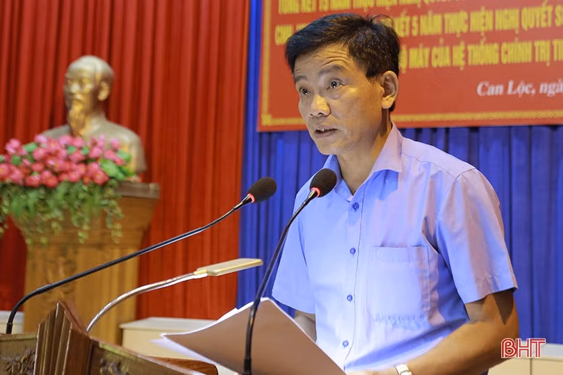 Can Lộc tổng kết 15 năm thực hiện Nghị quyết 27-NQ/TW và sơ kết 5 năm thực hiện Nghị quyết 18-NQ/TW