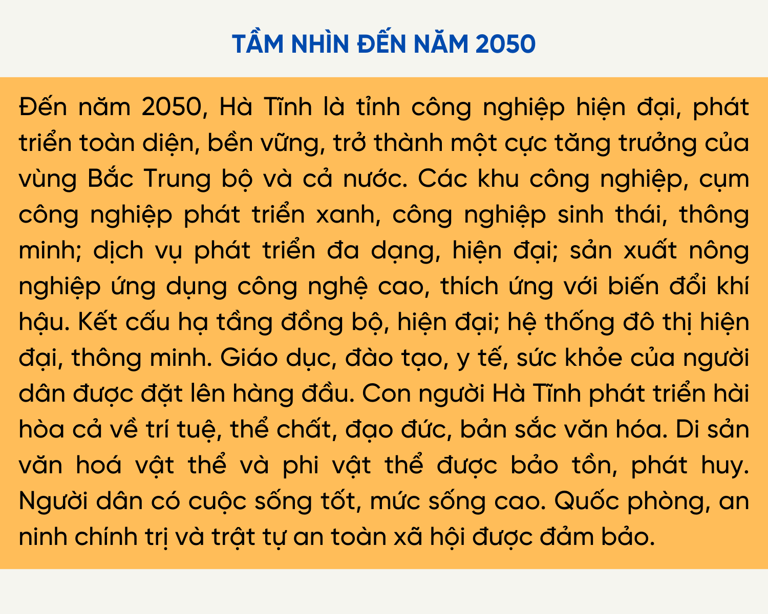 Infographics: Mục tiêu, định hướng phát triển của Hà Tĩnh theo Quy hoạch tỉnh