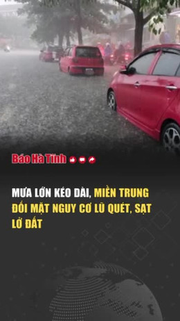 Mưa lớn kéo dài, miền Trung đối mặt nguy cơ lũ quét, sạt lở đất