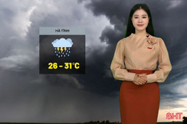 Dự báo thời tiết Hà Tĩnh ngày 22/7: Cục bộ có nơi mưa rất to và dông