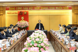 Tháo gỡ vướng mắc, đảm bảo tiến độ Dự án xây dựng hệ thống cấp nước KKT Vũng Áng