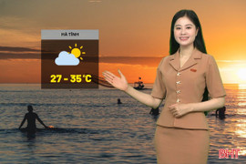 Dự báo thời tiết Hà Tĩnh ngày 24/6: Ngày nắng nóng, chiều mưa rào vài nơi