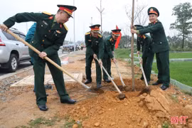 Ra quân "Tết trồng cây đời đời nhớ ơn Bác Hồ” 