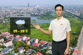 Dự báo thời tiết Hà Tĩnh ngày 30/5: Mưa vừa đến mưa to và dông
