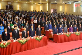 Lễ kỷ niệm 120 năm Ngày sinh Tổng Bí thư Hà Huy Tập diễn ra trang trọng