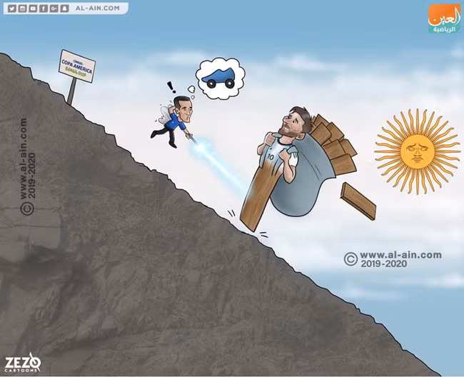 Ảnh chế Messi “cầu cứu“ HLV Park Hang Seo hiến kế để đánh bại Qatar