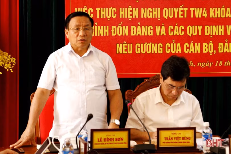 Cấp trên, người đứng đầu Công an Hà Tĩnh phải gương mẫu để cấp dưới học tập, noi theo