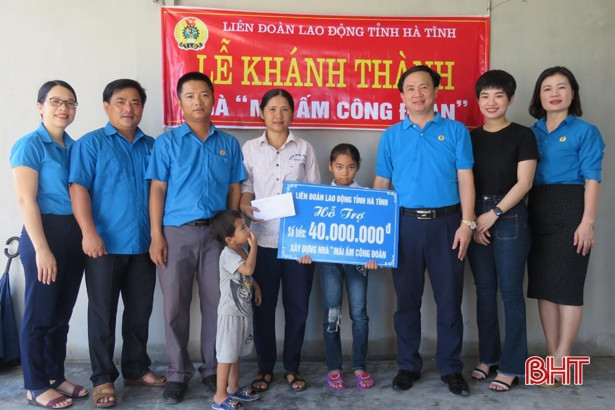 Hà Tĩnh khánh thành Mái ấm công đoàn cho đoàn viên khó khăn