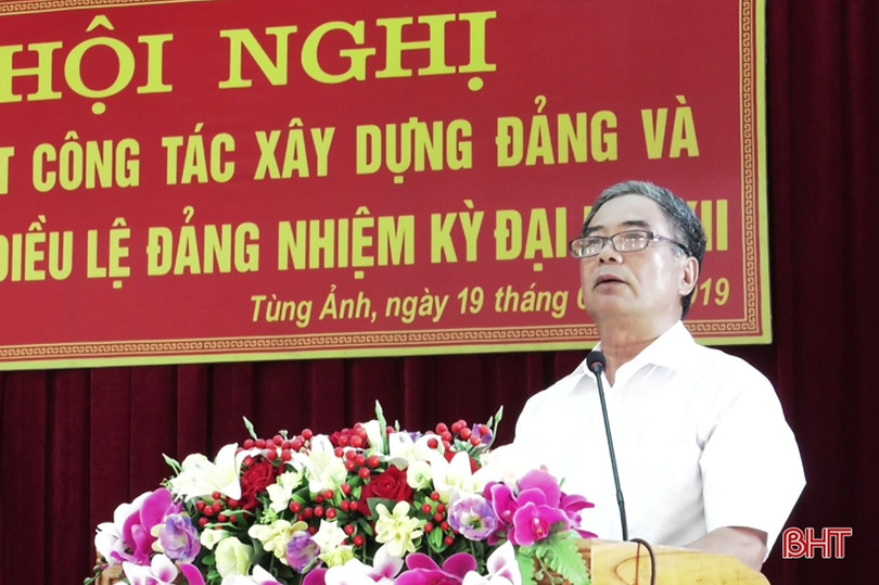 Tùng Ảnh tổng kết công tác xây dựng Đảng và thi hành Điều lệ Đảng