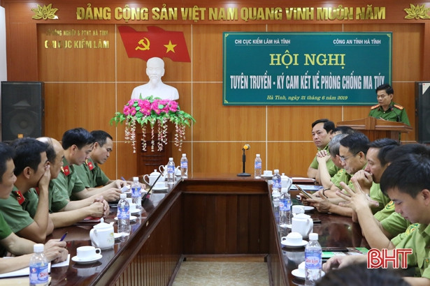 Công an - Kiểm lâm Hà Tĩnh phối hợp phòng chống ma túy