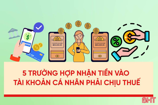 [Motion Graphics] 5 trường hợp nhận tiền vào tài khoản cá nhân phải chịu thuế