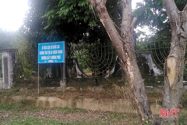Cảnh tượng buồn ở Di tích lịch sử quốc gia Trường Cấp 2 Hương Phúc