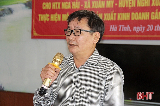 Liên minh HTX Việt Nam hỗ trợ máy móc sản xuất cho HTX Nga Hải