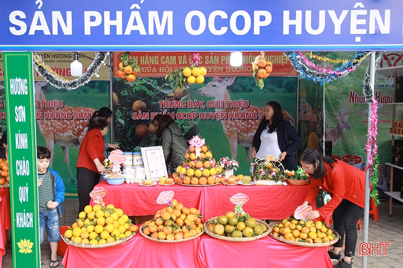 Những gian hàng “níu chân” khách ở Lễ hội Cam và sản phẩm nông nghiệp Hà Tĩnh