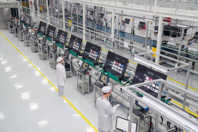 Khám phá dây chuyền sản xuất TV Vsmart