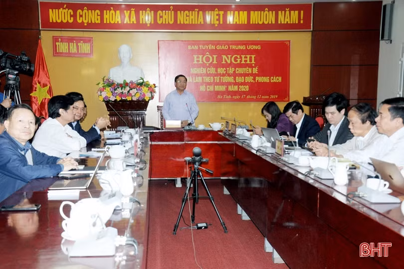 Hà Tĩnh sớm xây dựng kế hoạch học tập và làm theo tư tưởng, đạo đức, phong cách Hồ Chí Minh năm 2020