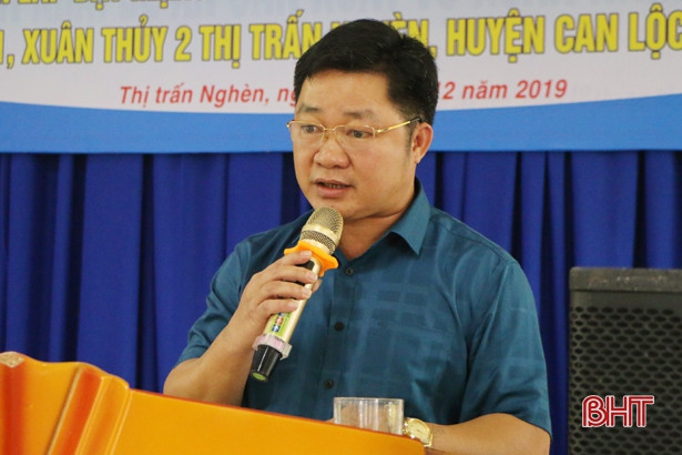 Khánh thành công trình mạng lưới đường ống nước sạch ở thị trấn Nghèn
