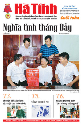 Báo in Hà Tĩnh ngày 13/7/2024