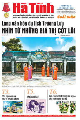 Báo in Hà Tĩnh cuối tuần ngày 29/6/2024