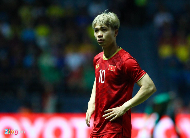 Công Phượng trở lại và được trao cơ hội trong khoảng 30 phút cuối hiệp hai. Ảnh: Quang Thịnh. Tuyển Việt Nam đánh bại Thái Lan, vào chung kết Kings Cup