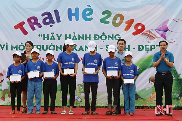 Cô trò Cẩm Xuyên vui trại hè vì môi trường xanh - sạch - đẹp