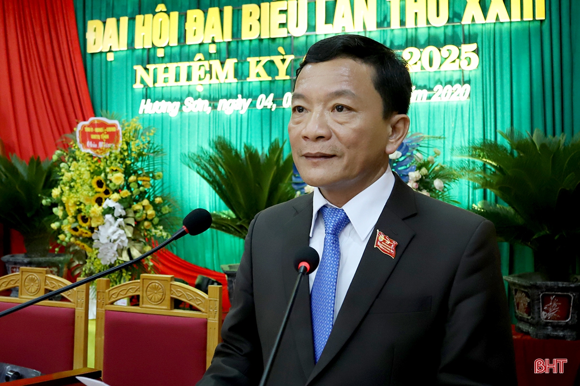 Đại hội Đảng bộ huyện Hương Sơn nêu cao quyết tâm xây dựng huyện đạt chuẩn nông thôn mới bền vững