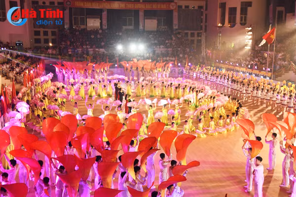 photo an tuong man the duc nghe thuat tai dai hoi tdtt ha tinh