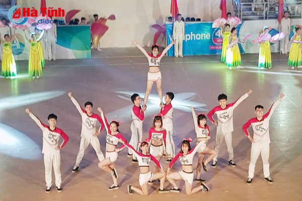 photo an tuong man the duc nghe thuat tai dai hoi tdtt ha tinh