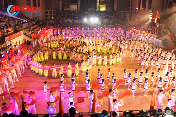 photo an tuong man the duc nghe thuat tai dai hoi tdtt ha tinh