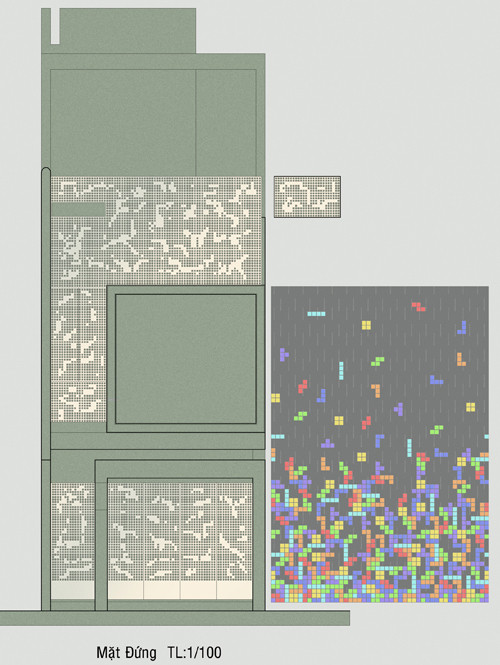 ngoi nha chi thoang mot mat nhung phong nao cung co cua so