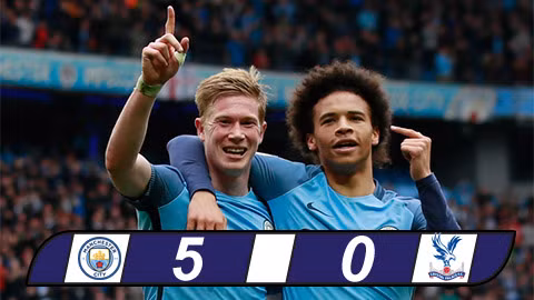 dai thang crystal palace man city ghi danh vao top 3