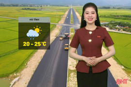 Dự báo thời tiết Hà Tĩnh ngày 23/12: Sáng sớm có mưa nhẹ vài nơi.