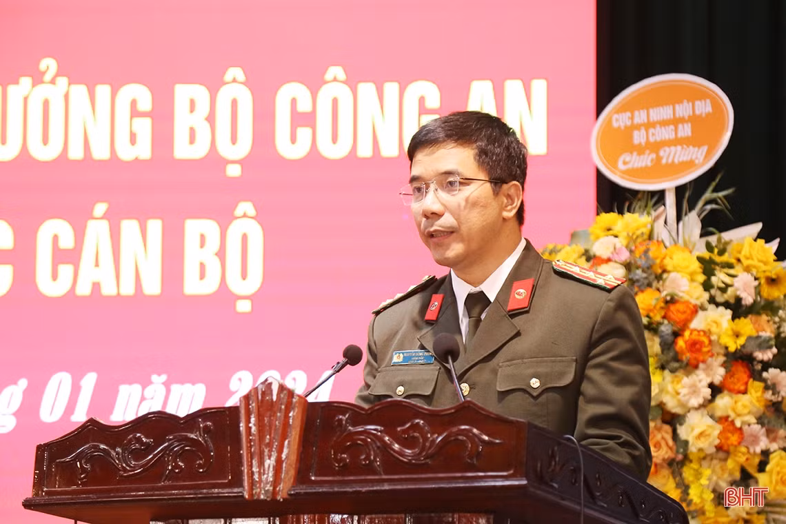 Hà Tĩnh có tân Phó Giám đốc Công an tỉnh