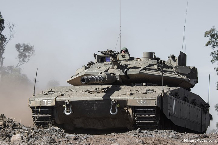 ảnh: sức mạnh Sức mạnh “vua tăng” Merkava Mk-4 của quân đội Israel