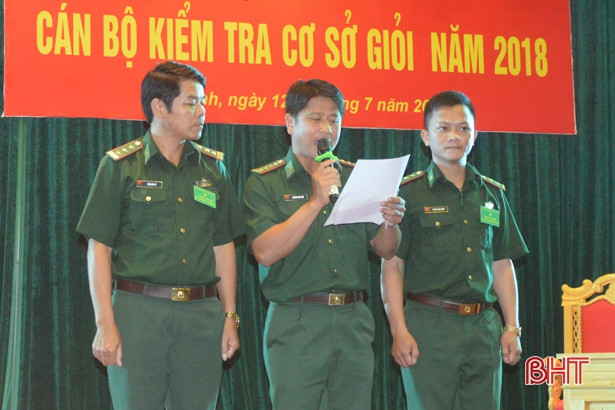 Đồn Biên phòng Bản Giàng nhất Hội thi cán bộ kiểm tra giỏi BĐBP Hà Tĩnh