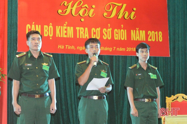 Đồn Biên phòng Bản Giàng nhất Hội thi cán bộ kiểm tra giỏi BĐBP Hà Tĩnh