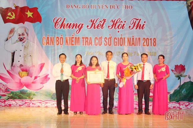 Đảng bộ Khối Doanh nghiệp, huyện Đức Thọ chung kết Hội thi cán bộ kiểm tra cơ sở giỏi