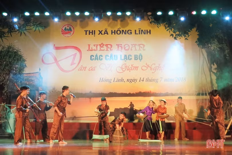 Ấn tượng liên hoan dân ca, ví, giặm Nghệ Tĩnh thị xã Hồng Lĩnh năm 2018