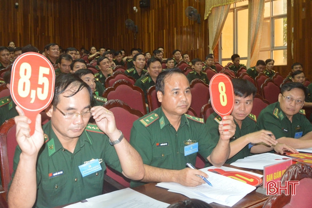 Đồn Biên phòng Bản Giàng nhất Hội thi cán bộ kiểm tra giỏi BĐBP Hà Tĩnh
