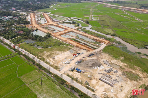 Các khu tái định cư dự án đường sắt tốc độ cao ở Hà Tĩnh đang triển khai ra sao?