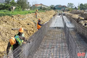 Công trình trọng điểm ở Hà Tĩnh thi công xuyên kỳ nghỉ lễ Giỗ Tổ 