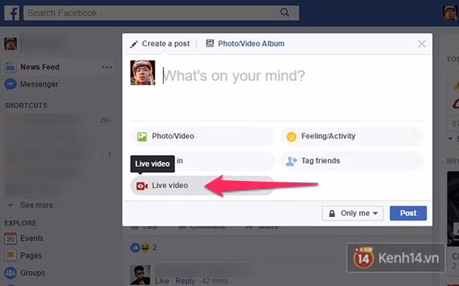 facebook vua co thay doi lon live stream tu may tinh giao dien messenger moi cuc dep