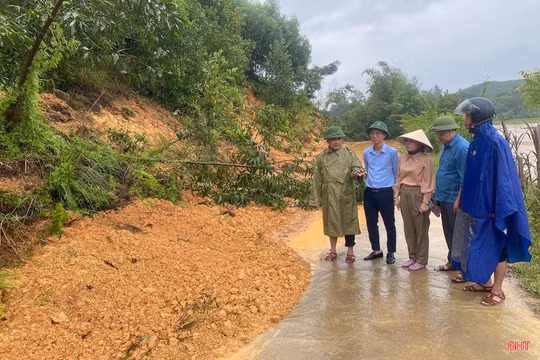 Hà Tĩnh: Mưa lớn gây thiệt hại tại một số địa phương