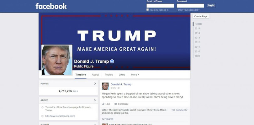 Facebook cân nhắc khả năng mở lại tài khoản cho ông Trump